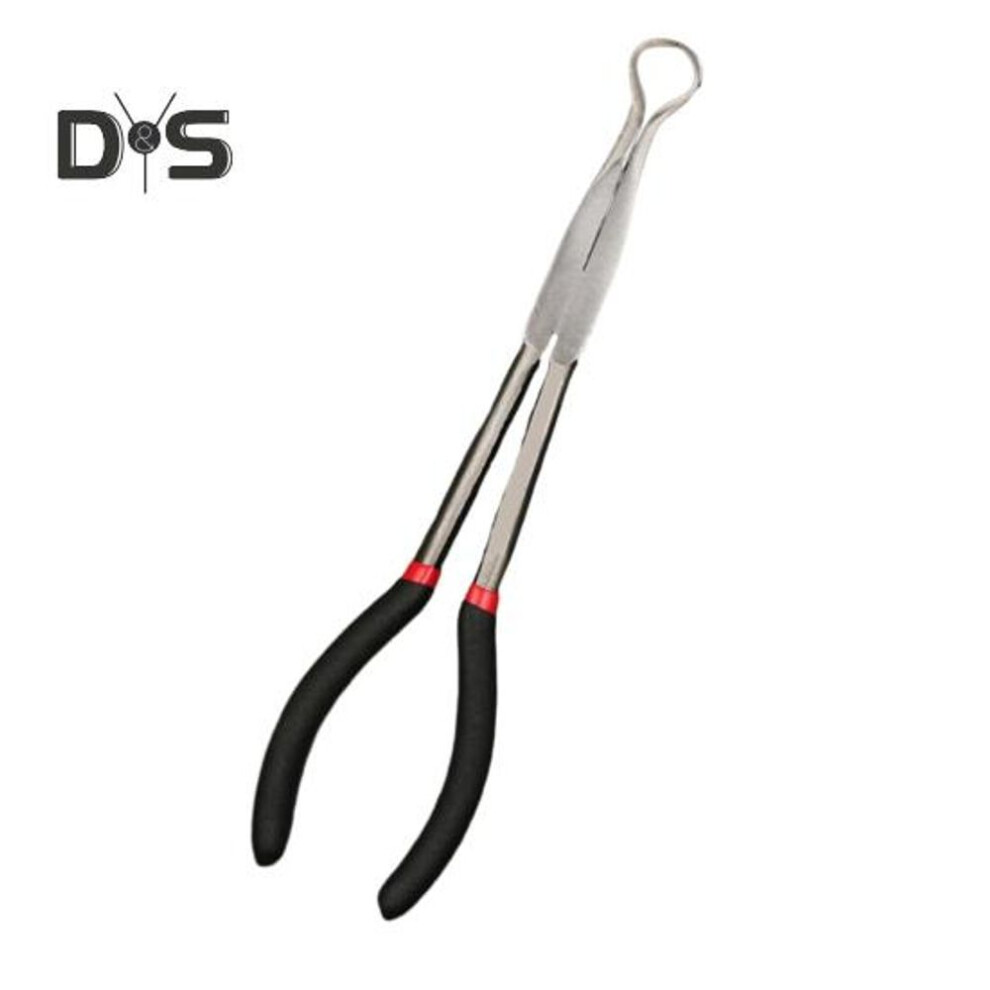 Pipe Clamp Durable Metal Car Fuel Pipe Plier Removal Tool Anti-slip Long Spark Plug Removal Plier For Work