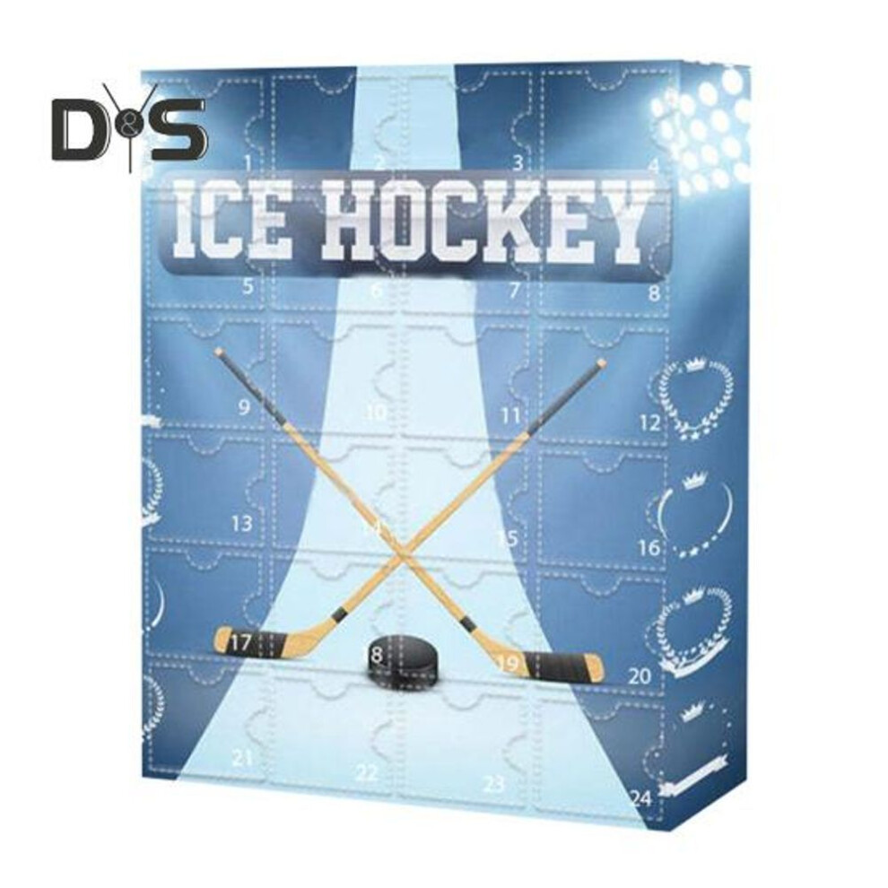 Ice Hockey Advent Calendar 2024 24 Mini Miniature Hockey Ornaments 24 Days Christmas Holiday Countdown Gifts