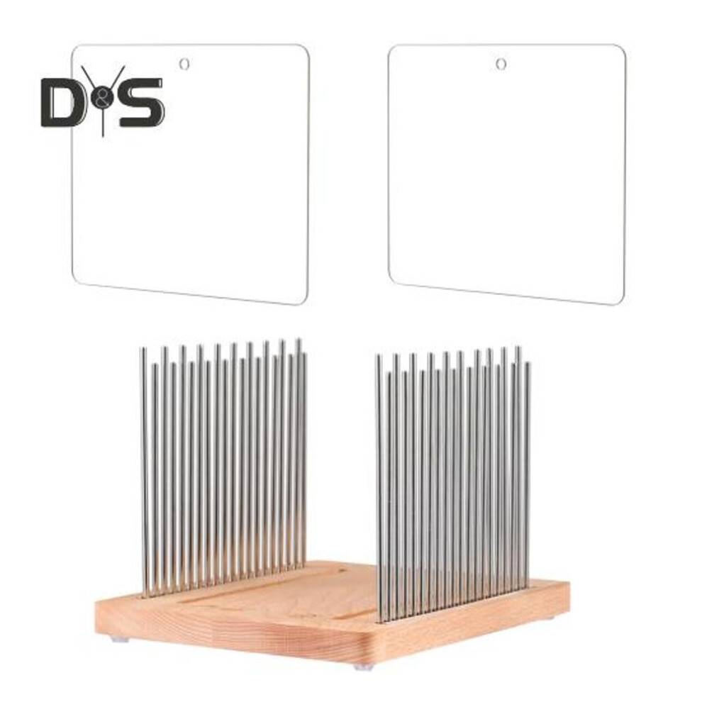 Wood Bread Slicer with Stainless Steel Guide Foldable Bread Cutting Board Crumb Tray Slicer Homemade Bread Cutter Precise Bagels Bread Slicing Tool