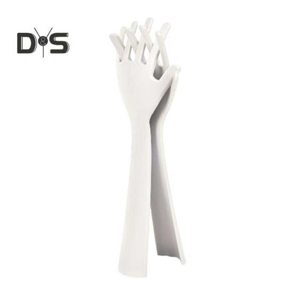 2Pcs Salad Mixer Creative PP Hands Design Salad Fork for Home Kitchen Smooth Edges Salad Blender Salad Prep Utensil Multi-purpose Mixing Tool