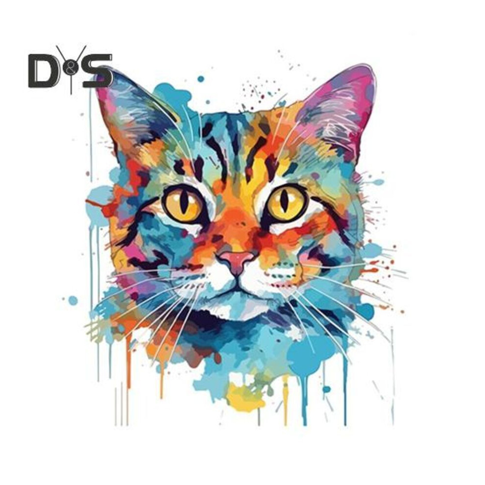 Color Drawing Cat Toilet Sticker Waterproof Removable Self-adhesive PVC Living Room Bathroom Wall Art Watercolor Kitten Toilet Lid Decoration Decal