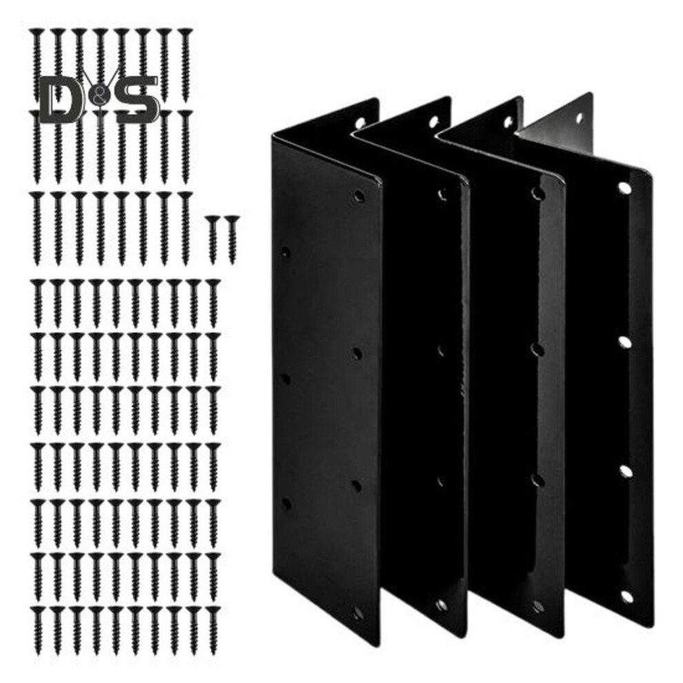 4Pcs Elevated Garden Bed Corner Bracket Heavy Duty Carbon Steel Easy Assembly Metal Garden Bed Support