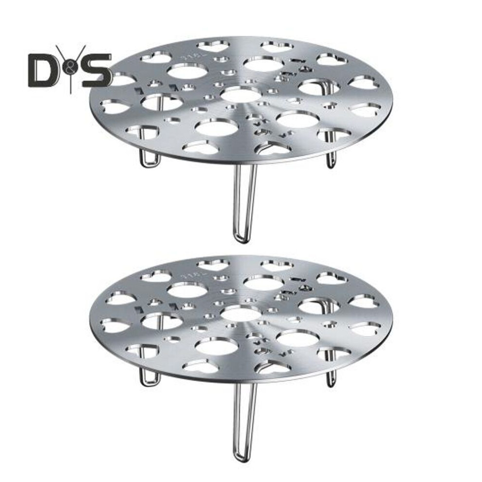 2 Pcs Foldable Steam Rack Stainless Steel Steamer Tray With Detachable Leg 21cm Diameter Cooking Steamer Rack For Eggs Steaming Pot Rice Cooker