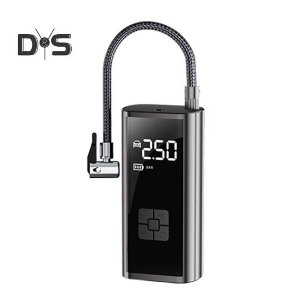 Car Air Pump Tire Inflator with High-Precision Gauge Digital Display Power Bank Function 120PSI Electric Auto Air Pump with SOS Lighting