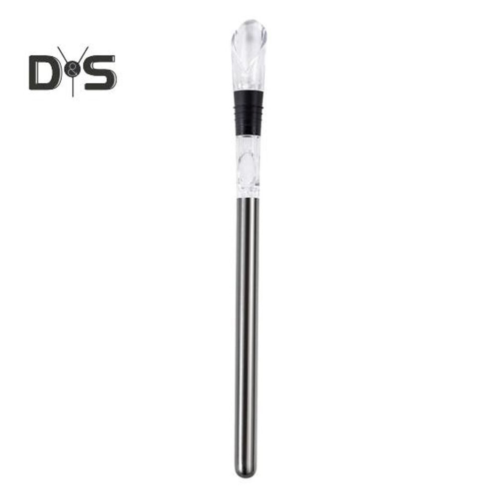 Wine Cooling Stick for Bottles Ice Wine Stick Rapid Cooler 3-in-1 Pourer Enhances Flavor Chills in 10-15 Minutes Stainless Steel Wine Chiller Gifts