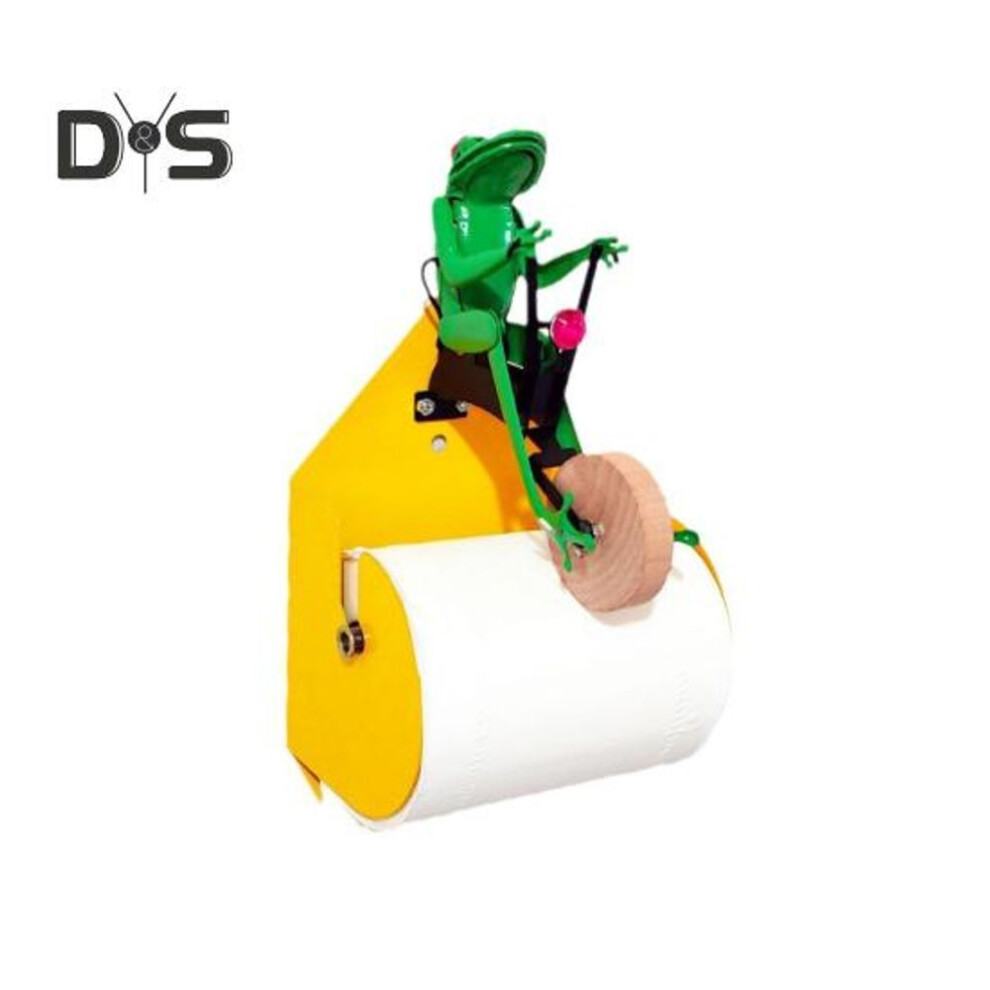 Riding Frog Roll Paper Holder Wall Mount Bathroom Kitchen Unicycle Animal Toilet Paper Towel Tissue Dispenser Storage Rack Birthday Gifts