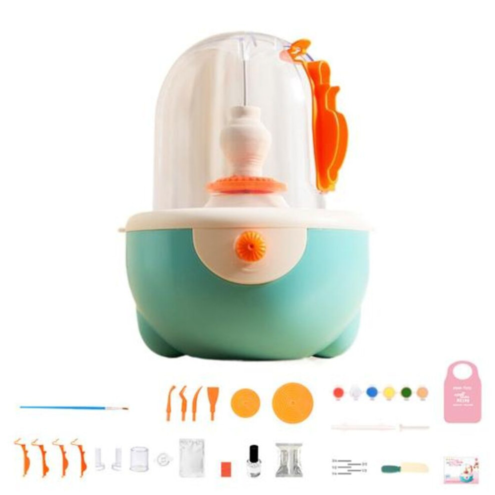 Kids Power Pottery Wheel Toy Electric DIY Clay Sculpting Activity Pottery Maker Machine Educational Pottery Toy Toddlers Boys Girls Present
