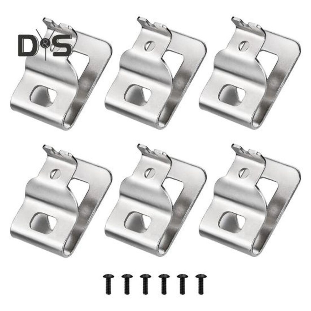 1 Set Tool Belt Clip Easy To Install Stainless Steel Tool Clips Hook Kit With Screw For Dewalt N268241