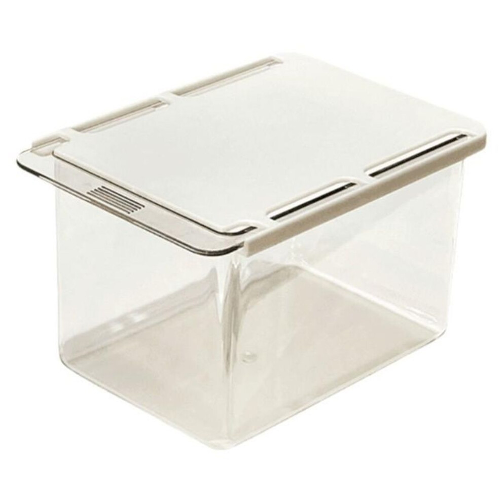 1pcs Transparent Drawer Storage Box Under Mirror Cabinet Oragnizer Bathroom Cotton Stick Makeup Pull-out Case
