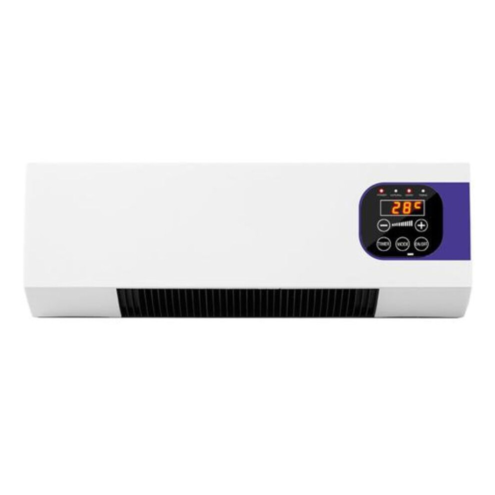 Wall-mounted Bedroom Heater Temperature Adjustable Remote Control Silent Operation Energy-efficient Portable Heater Air Conditioner