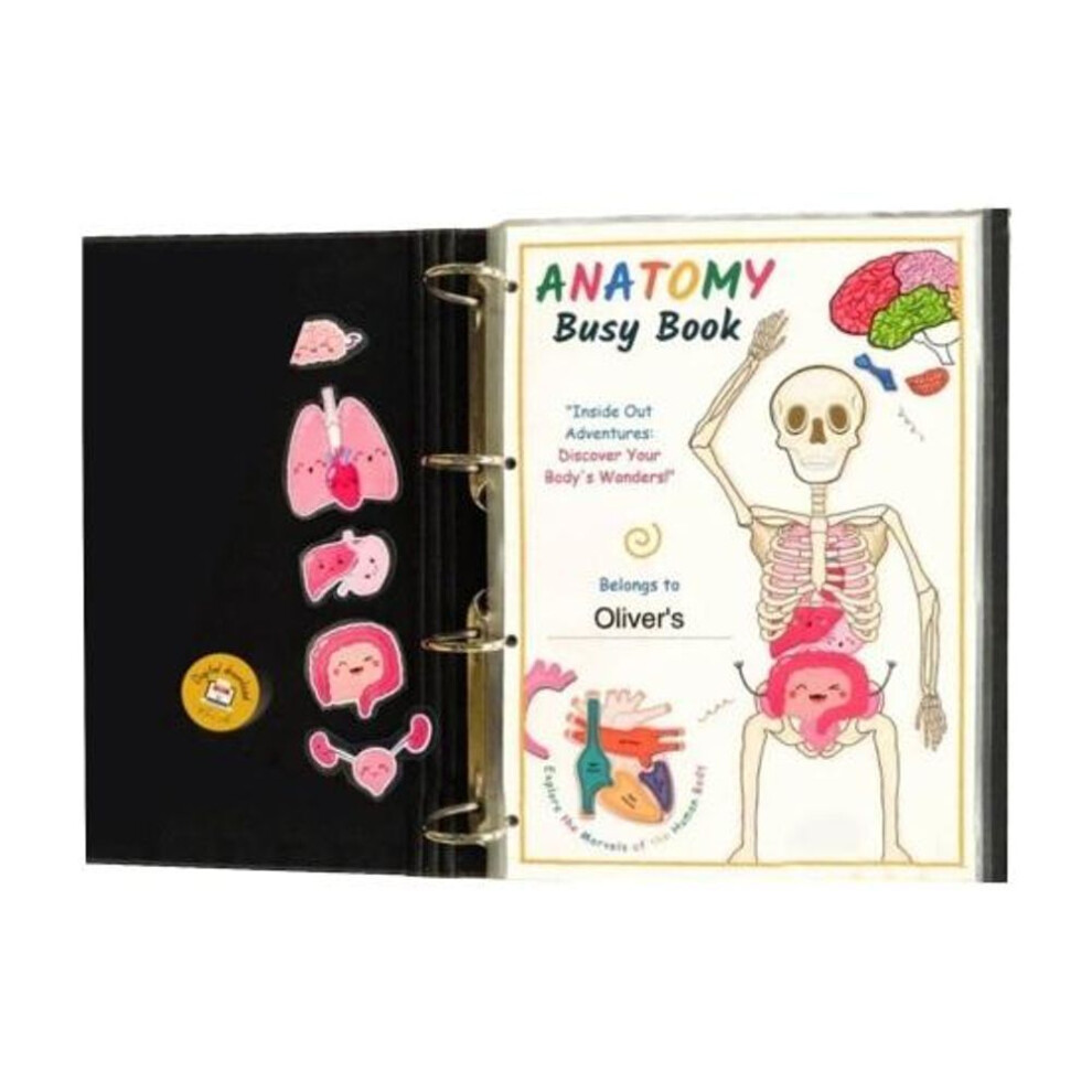Human Anatomy Busy Book Preschool Kindergarten Kids Body Parts Learning Activities Book Interactive Educational Body Secrets Unlocking Book