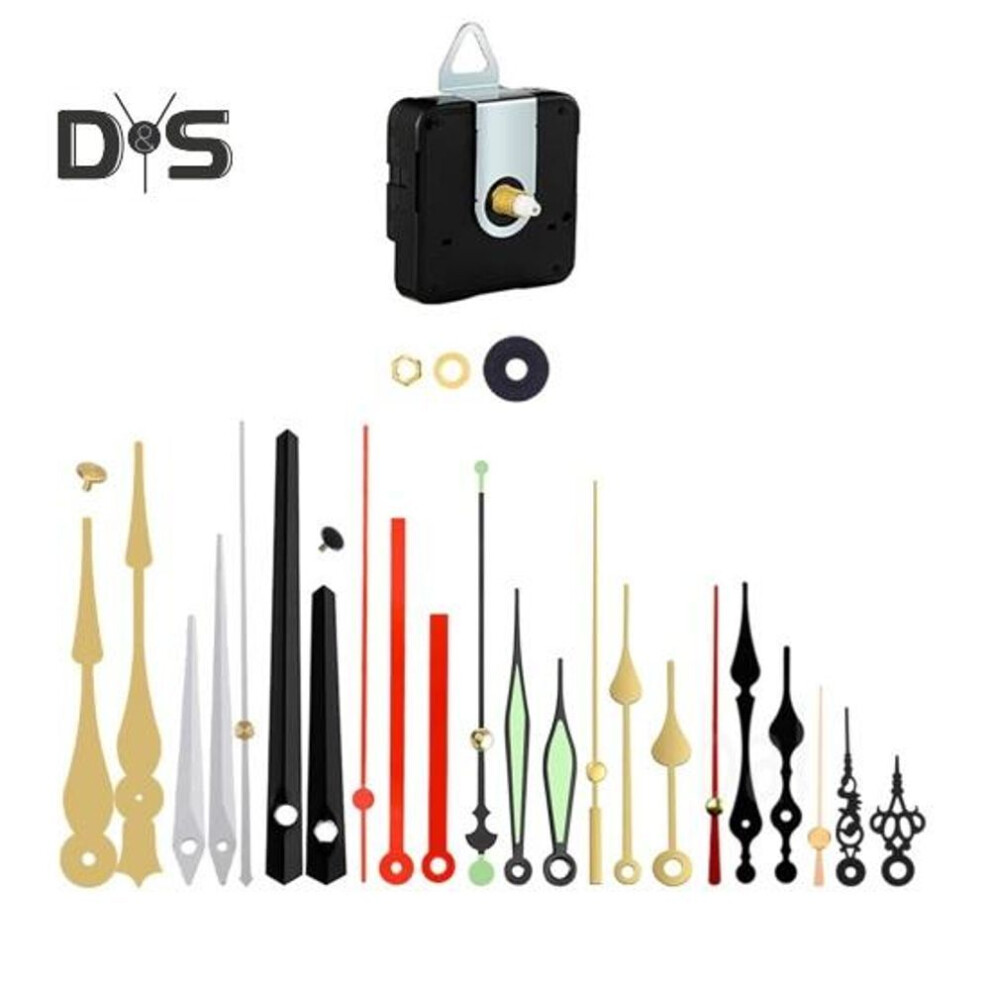Clock Mechanism Replacement Easy to Install Universal Quartz Battery Operated Movement Silent DIY Wall Clock Repair Parts Replacement
