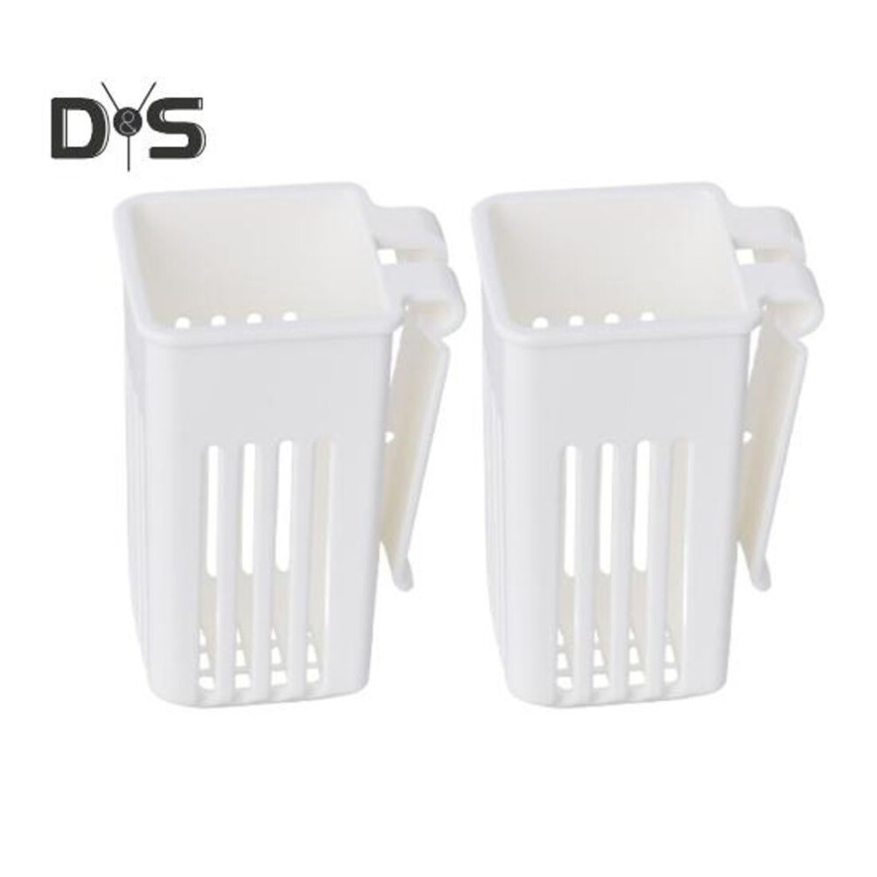 2Pcs Aquatic Plant Stands Fish Tank Flowerpot Plastic Aquarium Hanger Decorations Hydroponic Plants Baskets Fish Tank Accessory