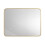 Brushed Brass 800mm x 600mm Backlit Mirror with Colour Change 5
