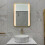 Brushed Brass 700mm x 500mm Backlit Mirror with Colour Change 3