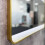 Brushed Brass 700mm x 500mm Backlit Mirror with Colour Change 7