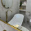 Brushed Brass 700mm x 500mm Backlit Mirror with Colour Change 2