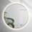 Brushed Brass 600mm Round Backlit Mirror with Colour Change 1
