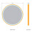 Brushed Brass 600mm Round Backlit Mirror with Colour Change 7