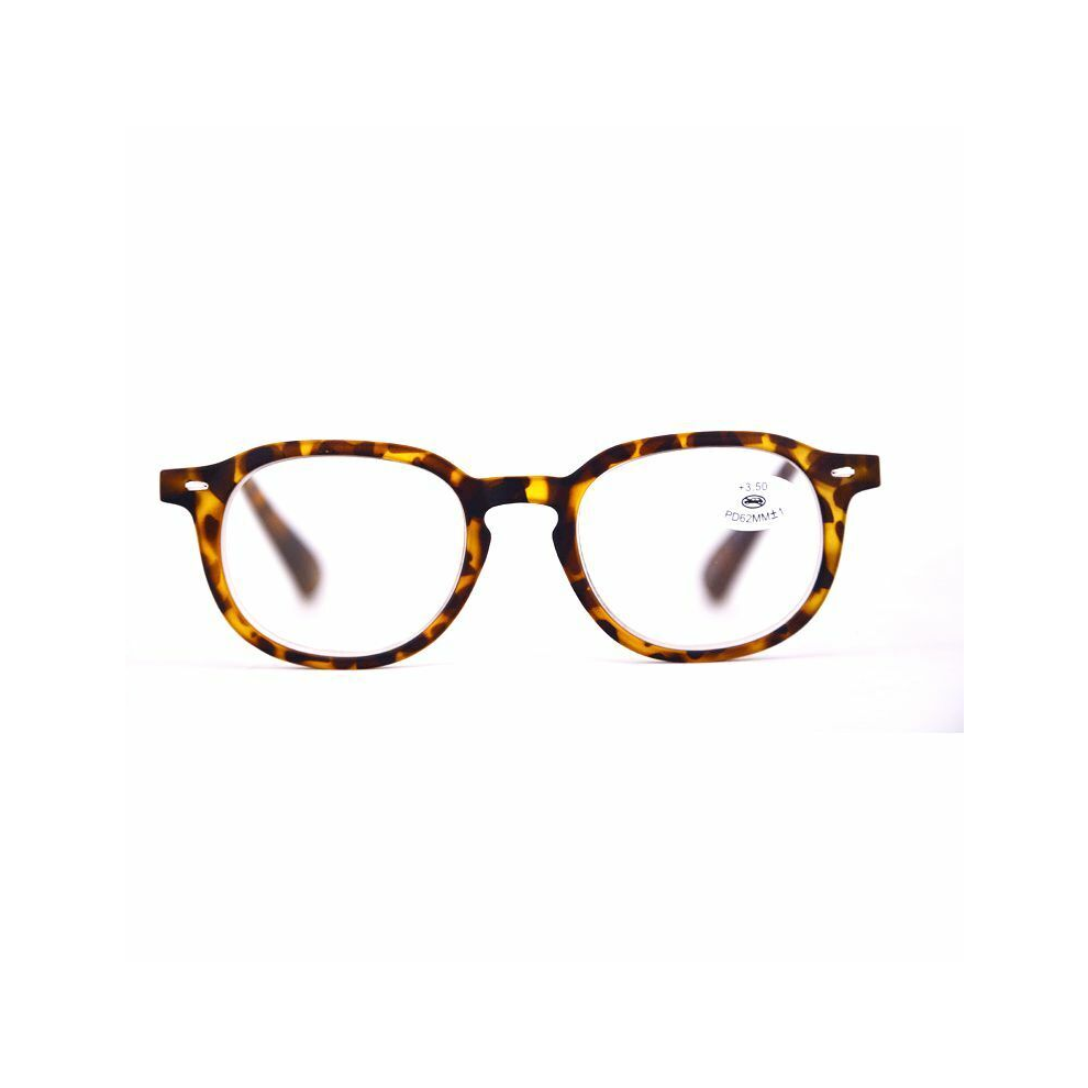 (Tortoise, +250) Vintage Reading Glasses Spring Hinges Readers +1.0 TO +3.5