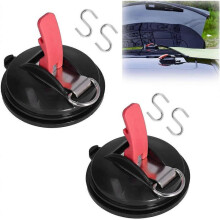(2pcs) 2/ 4 Pcs Heavy Duty Suction Cup Anchors Strong Vacuum Suction Cups with Securing Hook Camping Tarp Clips for Car Camping Awning