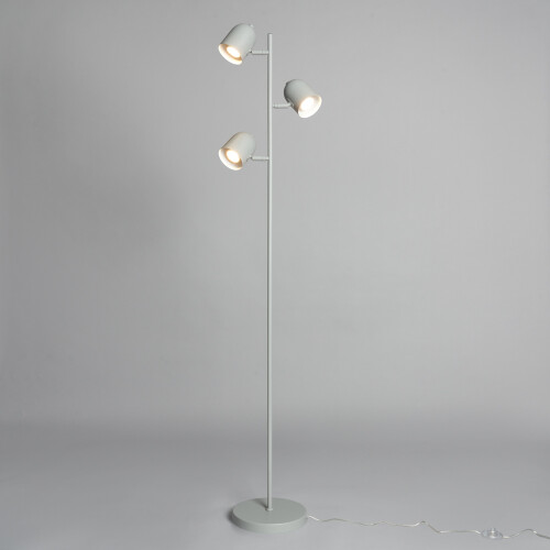Litecraft Harry Task Floor Lamp Adjustable 3 Light - Matte Grey 2