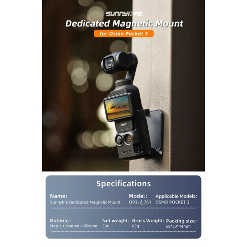 UK For DJI Osmo Pocket 3 Magnetic Mount Base Angle Adjustable Camera Bracket 1
