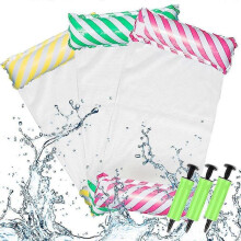 (style4) 3 Pcs Inflatable Swimming Pool Floating Water Hammock, Reclining Chair, Drifter, Suitable For Swimming Pool, Outdoor, Beach