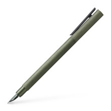 Faber-Castell Neo Slim Aluminium M F llfederhalter, Olivgr n