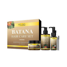 (2PCS) Batana Oil Hair Care Set, 100% Unrefined Organic,Batana Oil Hair Mask,Hair Shampoo,Hair Oil for Hair Growth Prevent Hair Loss Repair Split Ends