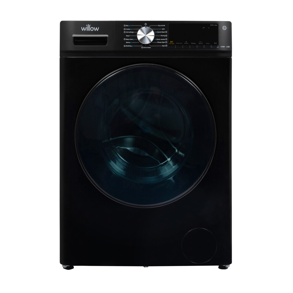 Willow WWDE8514BL 8kg Washer Dryer, Front Loading - Black