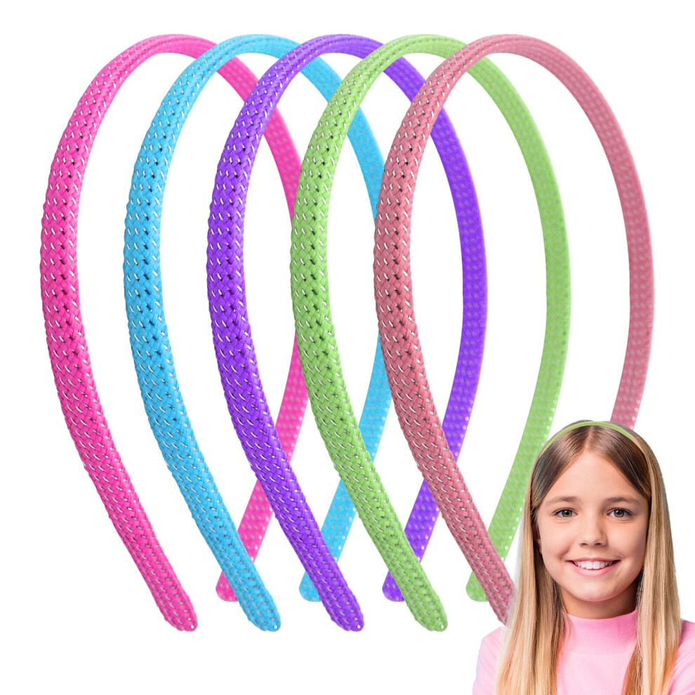Fabric Alice Bands Durable Hair Headbands Hairband For Girls Women Ladies 5PK