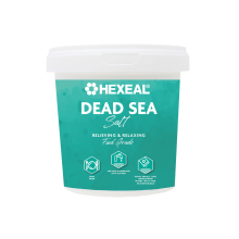 Hexeal Dead Sea Salt 1kg – 1kg Bucket of 100% Natural Coarse Food Grade Salt