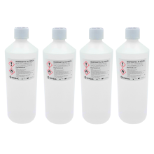 Hexeal 99.9% Isopropyl Alcohol 4L - 4 x 1L IPA for Sanitising & Cleaning