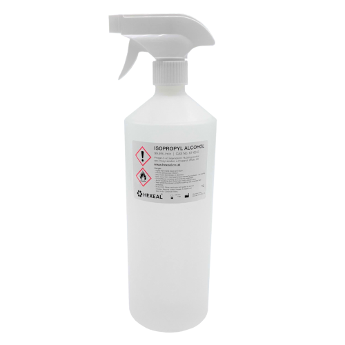 Hexeal 99.9% Isopropyl Alcohol 1L Spray Cap - 1L IPA for Sanitising & Cleaning