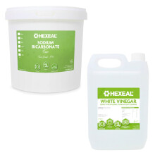Hexeal Cleaning Kit – 5L White Vinegar & 5kg Sodium Bicarbonate Bucket