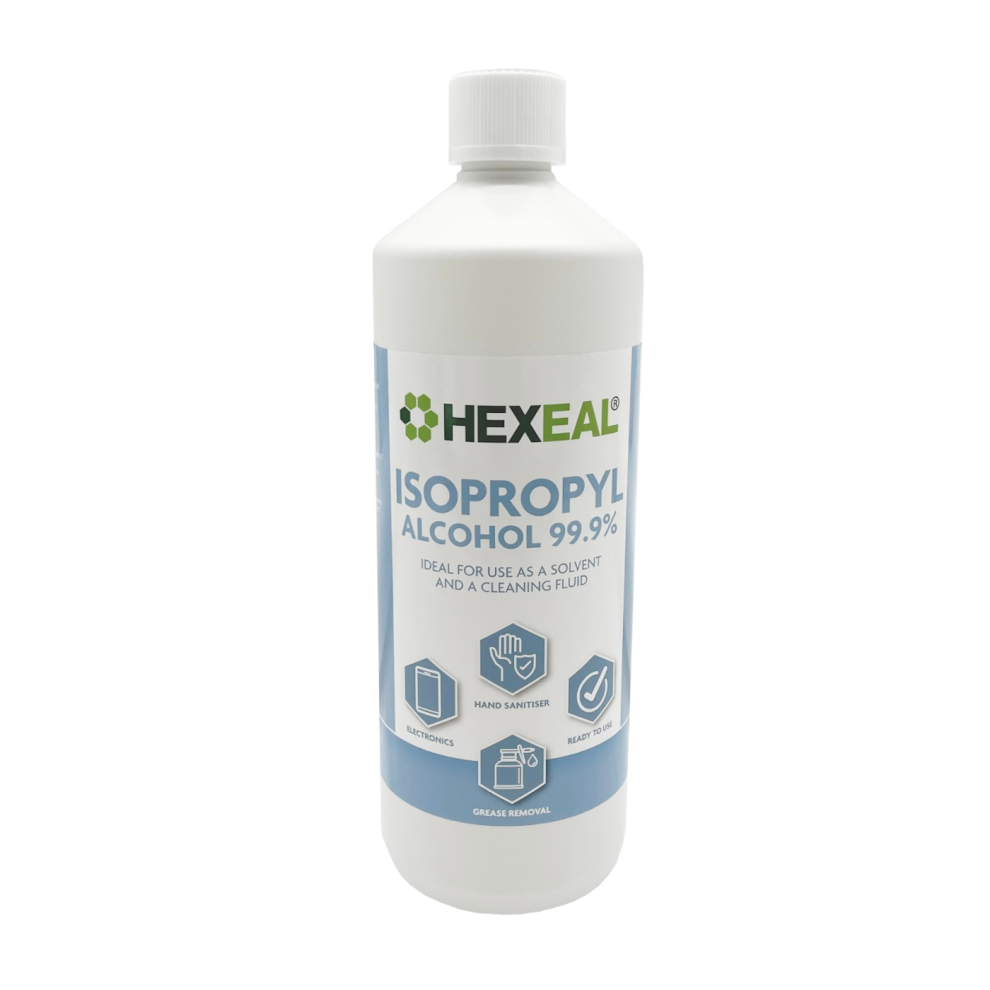 Hexeal 99.9% Isopropyl Alcohol 1L - 1L Ipa For Sanitising & Cleaning