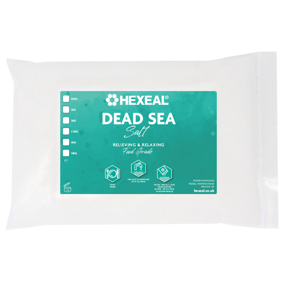 Hexeal Dead Sea Salt 2Kg Â 2Kg Bag Of 100% Natural Coarse Food Grade Salt