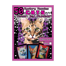 50 Cats Mystery Mosaics Pixel Art Coloring Book 4mm Graffiti Painting Book For Cat Lovers