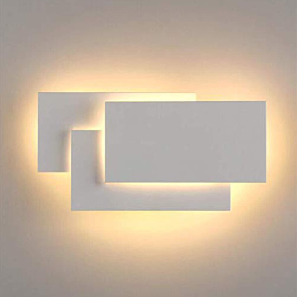 LED Wall Light Indoor 24W Modern Wall Lamp Simple Wall Sconce Warm White 3 in 1 Wall Light Fixture for Living Room Bedroom Stairwell Hallway White