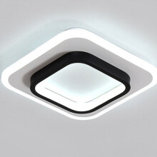 Modern Ceiling Light Nordic Led Chandelier Creative Square Ceiling Lamp Black Acrylic Chandelier Cold White