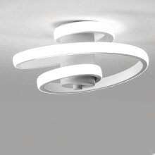 STOEX Spiral Design LED Deckenleuchte Moderne Deckenleuchte Weiß Nordische Kronleuchter Kaltes Weiß Einfache Kreative Deckenleuchte