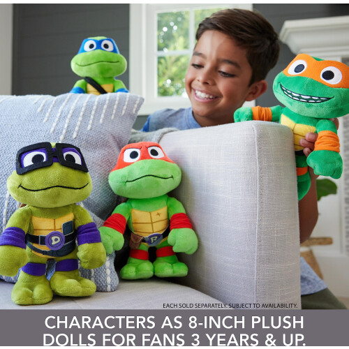 Mattel Mattel Tartarugas Ninja: Conjunto de Brinquedos de Pelúcia com 4 Bonecos de 8 polegadas 2