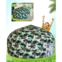 Skywin Tienda inflable para nios (Dino-CAMO) Classic Inflable Air Tent para nios establece y se acumula en segundos Mejor Blow Up Fort (ventila