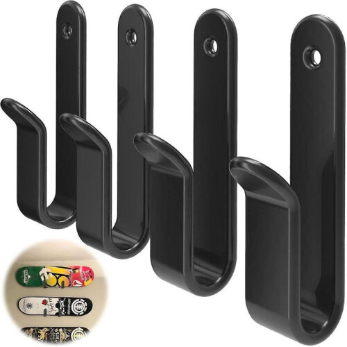 (4Pcs)Horizontal Snowboard Wall Mount Clips, Snowboard Rack Wall Mount, Snowboard Mount Storage, Snowboard Display Wall Mount