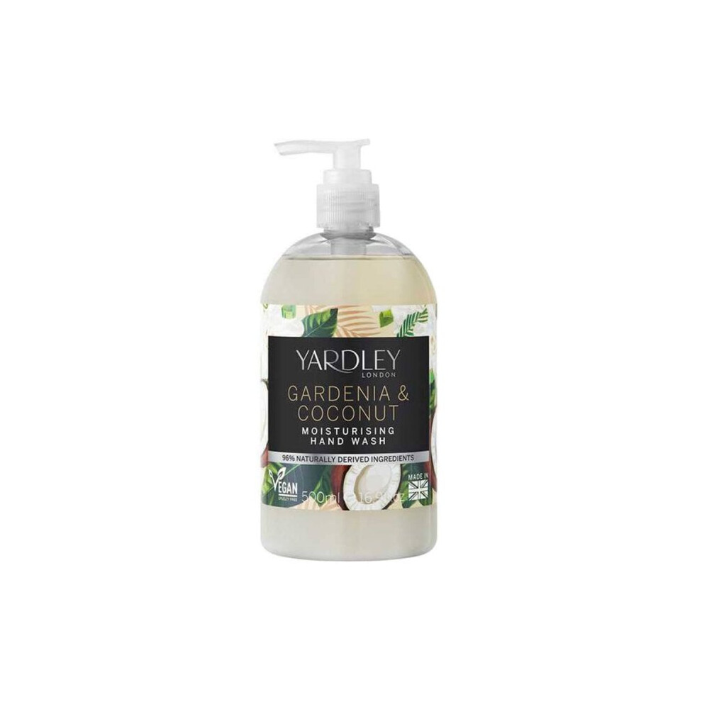 Yardley Gardenia & Coconut Milk Botanical Hand Wash 500ml