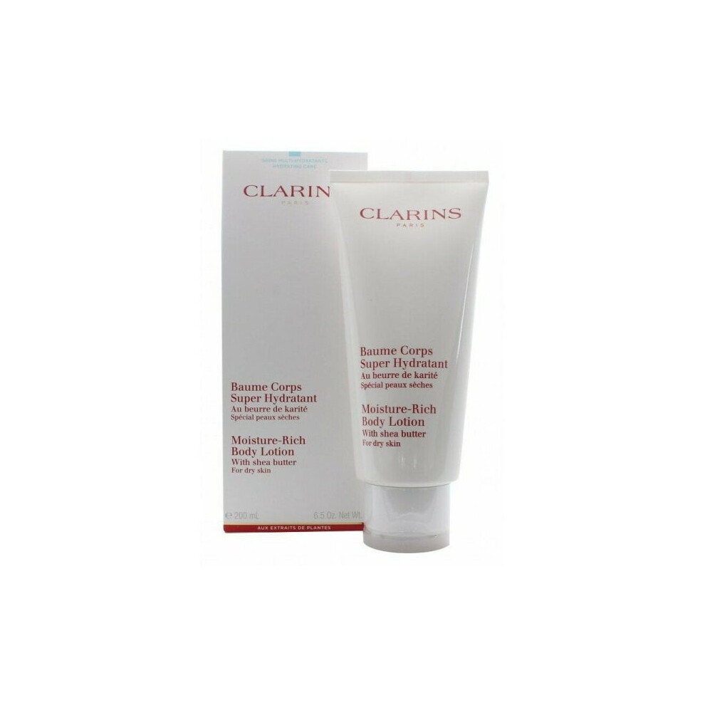 Clarins Dry Skin Moisturising Body Lotion With Shea Butter Unisex 200ml