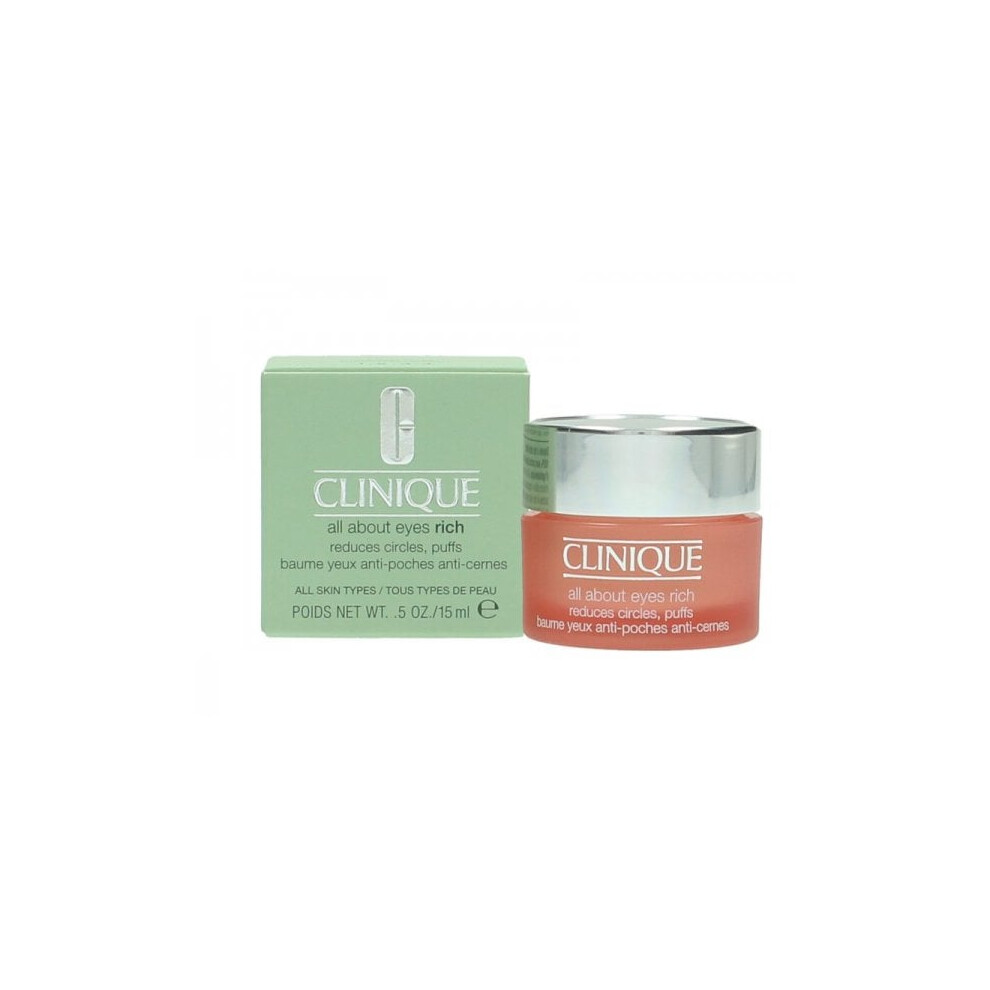 Clinique All About Eyes Rich 15ml - Moisturiser For All Skin Types