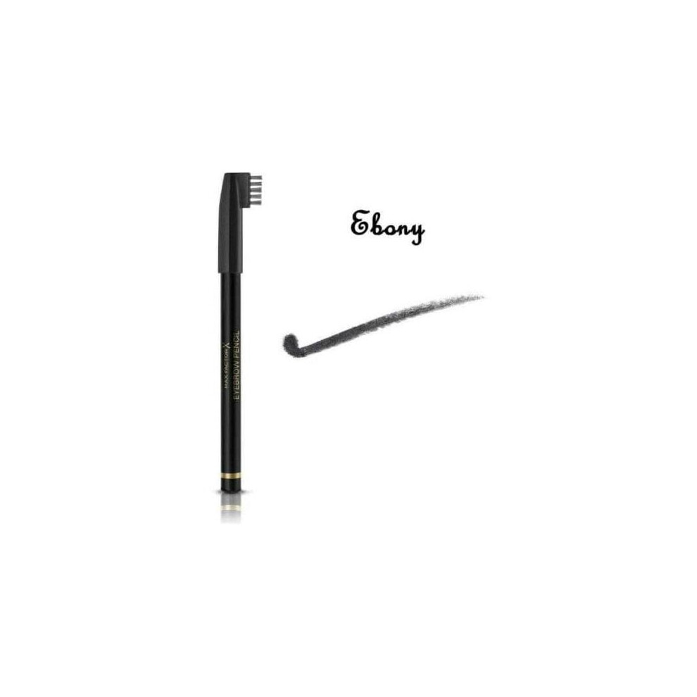 Max Factor Eyebrow Pencil With Brush Comb Applicator - 001 Ebony
