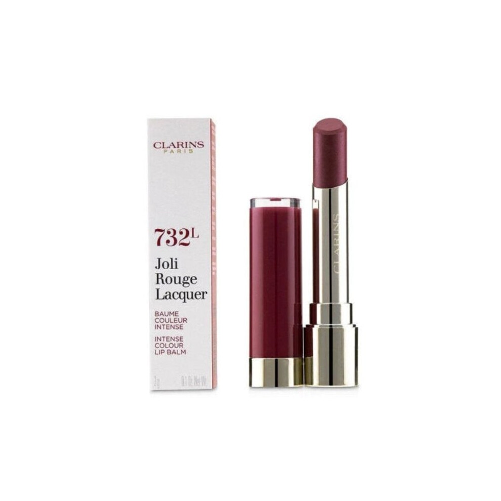 Clarins Joli Rouge Lacquer Intense Color Lip Balm - 732L Grenadine